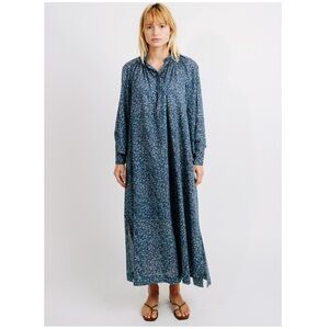 MIRTH Faro Caftan Dress, Blue Thistle, XS